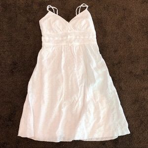 Speechless Spaghetti Strap Semi Pad White Dress